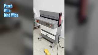 Máquina perforadora y cerradora de alambre de papel de alta resistencia CK-620G