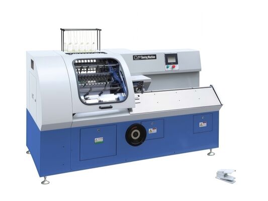 SX-460E 12 agujas y 19 mm Intervalo de agujas Programa-control Máquina de costura de encuadernación semiautomática Máquina manual de encuadernación de libros